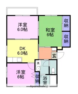 サンシティUⅡD棟【207号室】の間取り