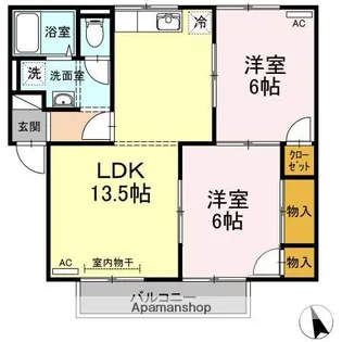 スティブルA棟【2階】の間取り