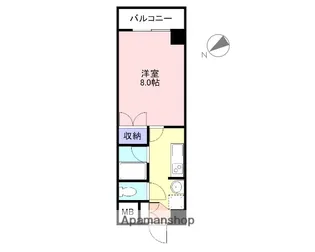 キャッスルさとだ【107号室】の間取り