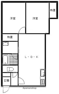 マチルド【2-B号室】の間取り