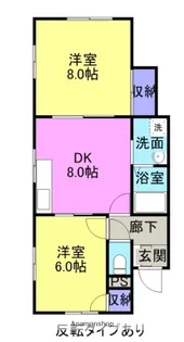 マチルド【1-D号室】の間取り
