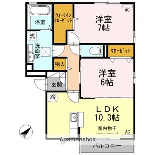 ハイライズ【302号室】の間取り