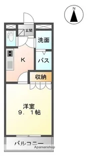 ブライトフューチャー・N【105号室】の間取り