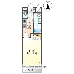 フェイバードパークⅡ【102号室】の間取り