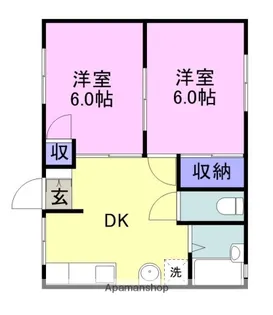 コーポあさひ【202号室】の間取り