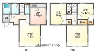 鳥取県米子市大谷町【一戸建】の間取り