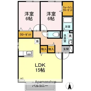 セジュールKⅢ【201号室】の間取り