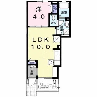 ロイヤルシャトー・K【1階】の間取り