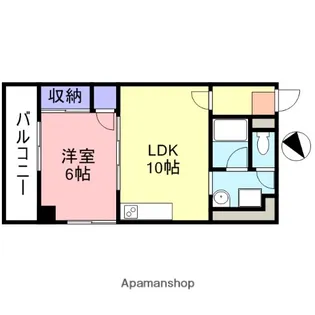 リバーコートB【5-D号室】の間取り
