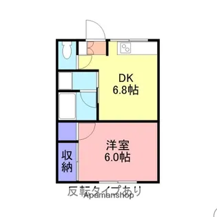 クリーンハイツB棟【207号室】の間取り