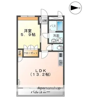 フォレスト・ヴィラ【203号室】の間取り