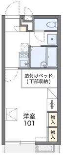 レオパレス大山【207号室】の間取り