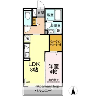 セジュールKAMI G【3階】の間取り