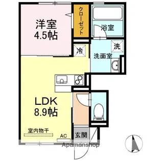 VILLE NOUVELLEⅡ【1階】の間取り