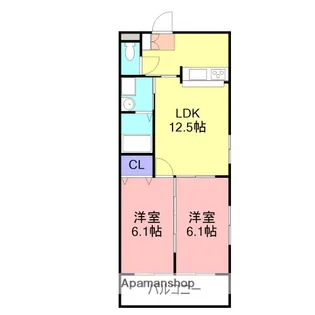 シティメディアⅨ【301号室】の間取り