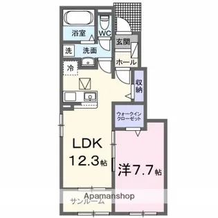 エクセレント・ヴェル Ⅱ【1階】の間取り