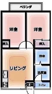 ハピネス2【201号室】の間取り