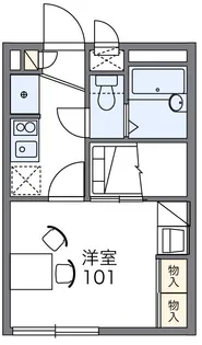 レオパレスエスポワールⅠ【102号室】の間取り