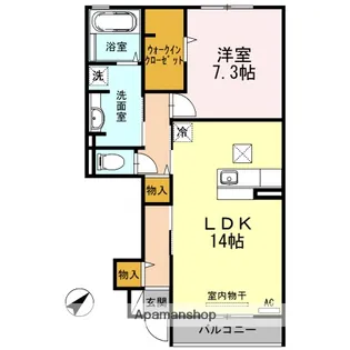 サンライズ(上後藤)【1階】の間取り