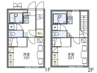 レオパレスグレイス【209号室】の間取り