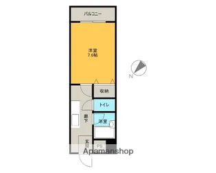 エクセル富士見マンション【705号室】の間取り