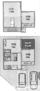 鳥取県米子市日ノ出町1丁目【一戸建】の間取り
