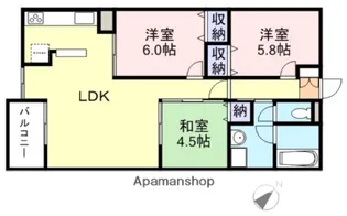 YNT第1マンション【1階】の間取り