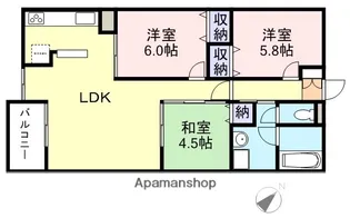 YNT第1マンション【404号室】の間取り