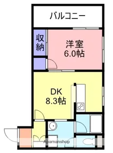 リバーコートB【2-A号室】の間取り