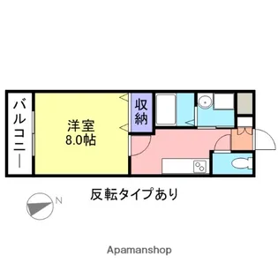 パールヴィレッジ【105号室】の間取り