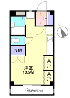 アーバネスト西村Ⅲ【3A号室】の間取り