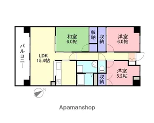 リバーコート【5階】の間取り