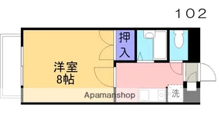 ピアコート(皆生新田)【102号室】の間取り