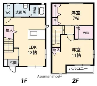 デュオ【B103号室】の間取り