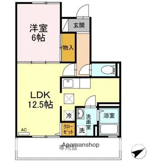 鳥取県米子市米原6丁目【アパート】の間取り