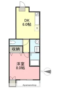 グランシティ D棟【101号室】の間取り