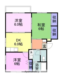 サンシティUⅡD棟【207号室】の間取り