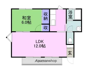 コーポオオタ【202号室】の間取り