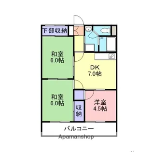 グランベール森川【503号室】の間取り