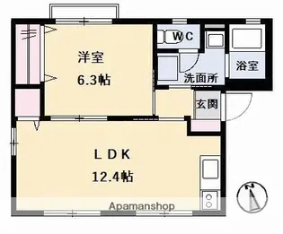 メゾンアムールA棟【1階】の間取り