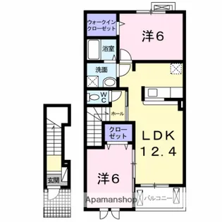 STARRY NOON Ⅱ【203号室】の間取り