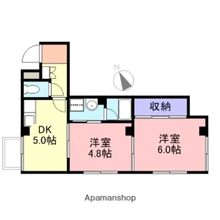 インパレス【1-C号室】の間取り