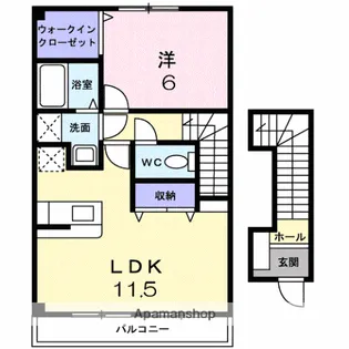 サンリュー 07 A【202号室】の間取り