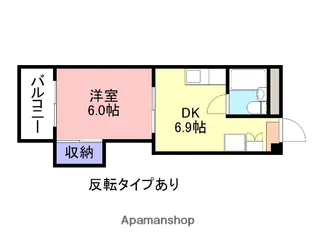 沢屋コーポ【407号室】の間取り