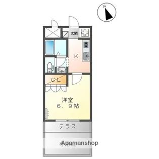 エクセルハイツ【101号室】の間取り