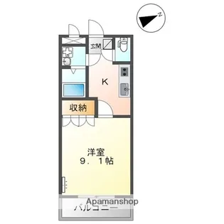 グランチェスタ【103号室】の間取り