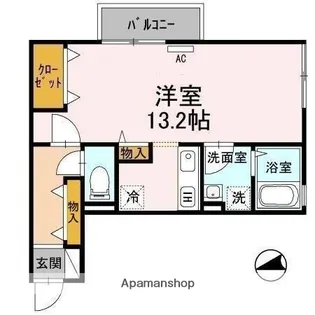 イーグルス・アイB棟【203号室】の間取り