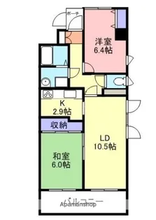 エクセレント米子【207号室】の間取り