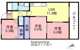グランデ渡辺【2階】の間取り