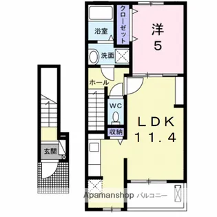 ロイヤルシャトー・K【202号室】の間取り
